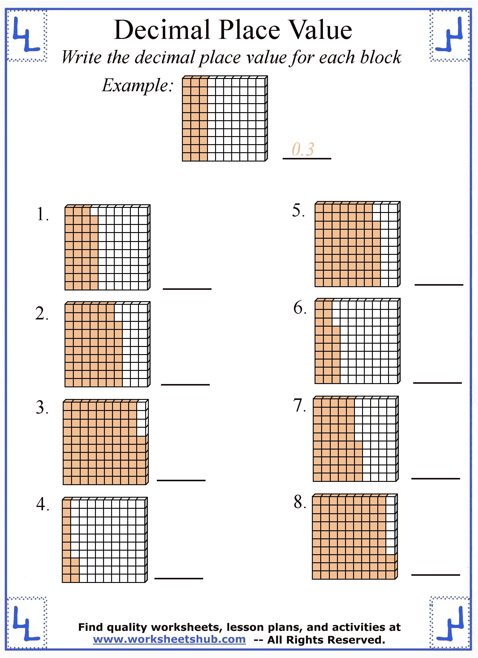 Grade 4 Math Worksheets Decimal Addition 2 Decimal Digits K5 Learning