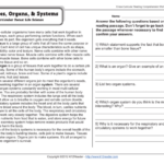 Grade 5 Human Body Celebration Of Knowledge Worksheet Parts Of The
