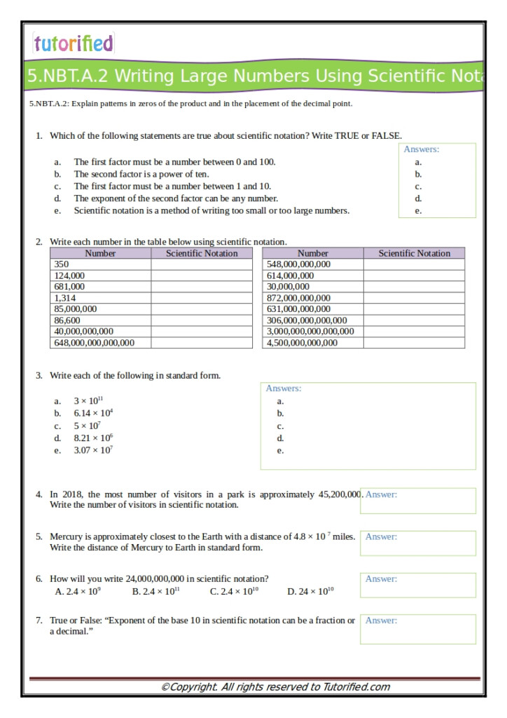 Grade 5 Math Worksheets Round Large Numbers To The Underlined Digit K5 