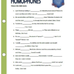 Grade One Grammar Worksheets Phonics Homonyms Activities Parts Of