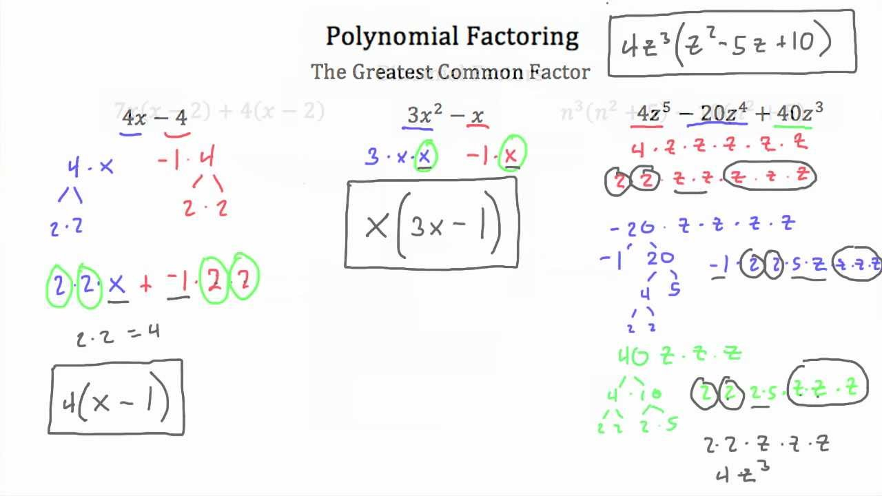 Greatest Common Factor Polynomials Calculator CALCKP