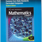 Holt Mcdougal Mathematics Common Core Curriculum Companion Student