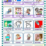 ILLNESSES SYMPTOMS ESL Worksheet By Ascincoquinas Reading