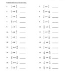 Image Result For Common Denominator Worksheet Least Common