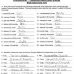 Ionic Names And Formulas Worksheet Answers Db excel