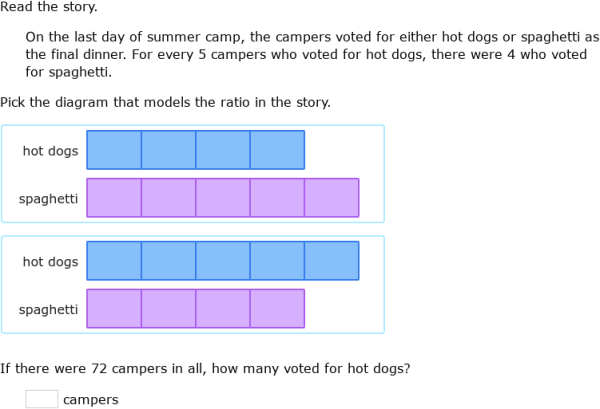 IXL Use Tape Diagrams To Solve Ratio Word Problems 6th Grade Math