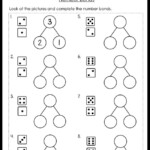 Kindergarten Number Bond Worksheets Printable Kindergarten Worksheets