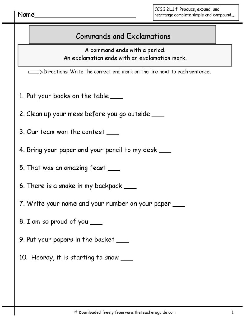 Language Arts Worksheets 3rd Grade