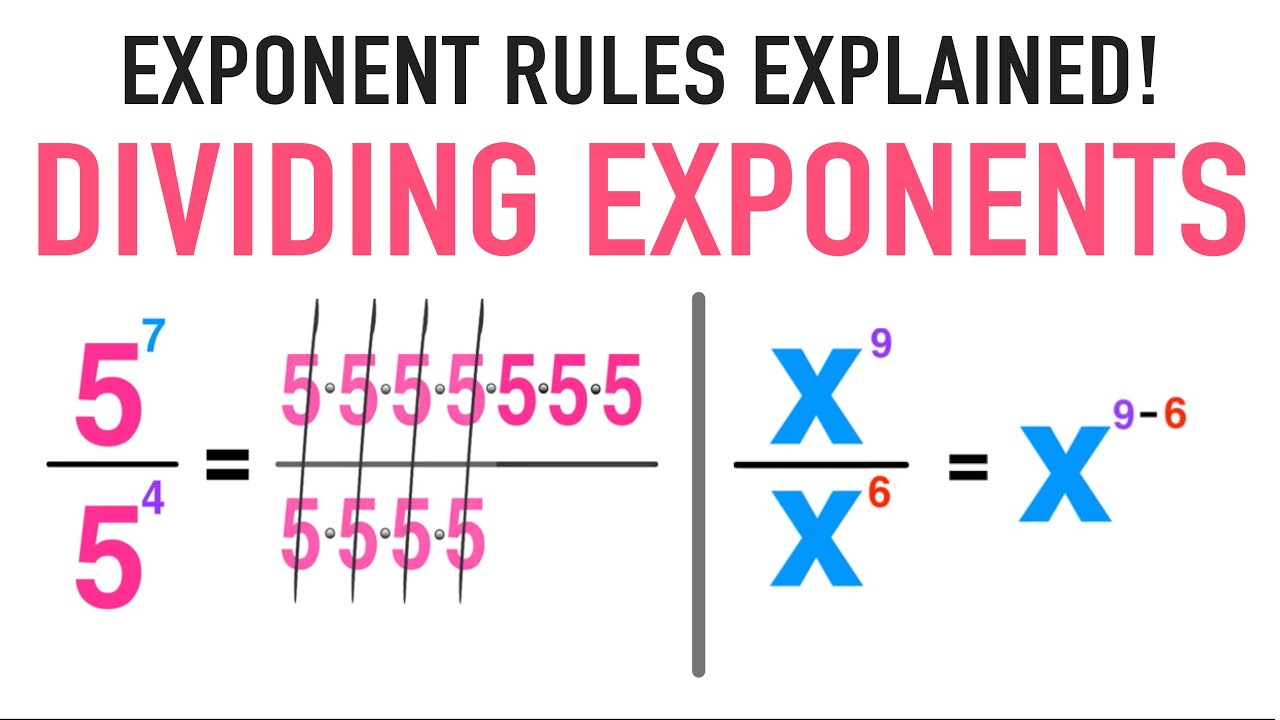 Learn To Divide Exponents With The Same Base Common Core Algebra I 