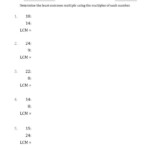 Least Common Denominator Worksheet 5th Grade Thekidsworksheet