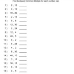 Least Common Denominator Worksheets