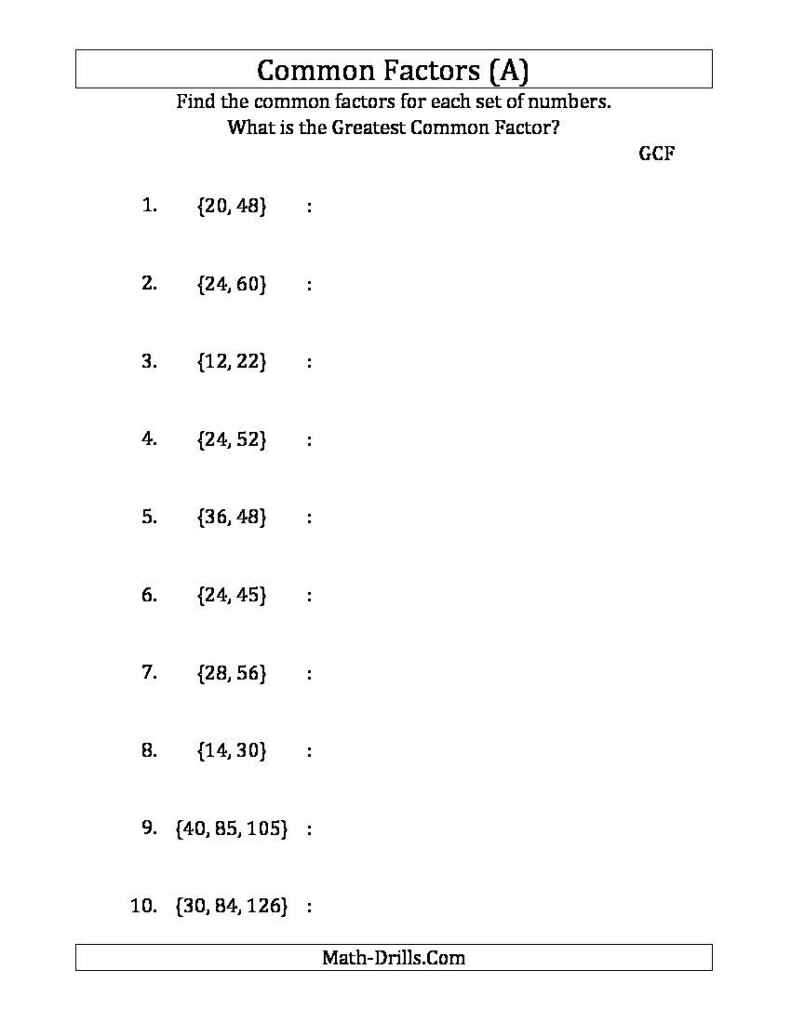 Least Common Multiple Worksheet 5th Grade Times Tables Worksheets 5th 