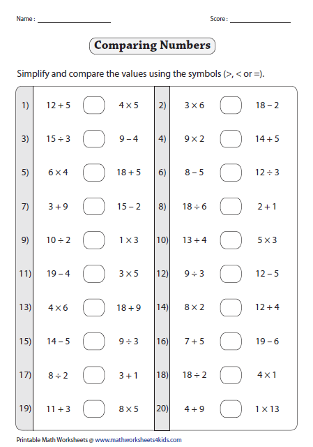 Least Common Multiple Worksheet 6th Grade Times Tables Decimal 