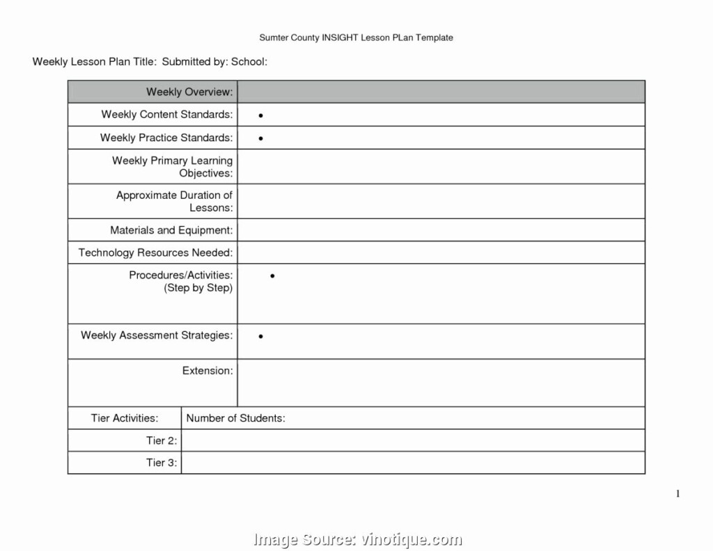 Lesson Plan Template Common Core New Printable Lesson Plan Template 