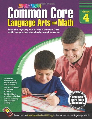 Librarika Common Core Language Arts And Math Grade 4 Spectrum 