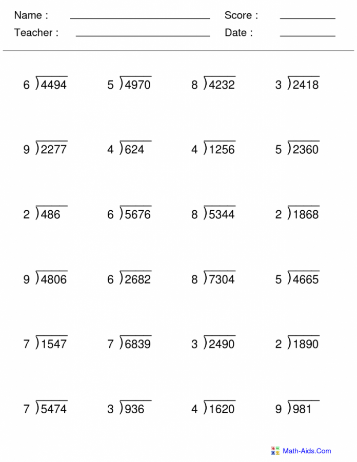 Long Multiplication Worksheets Printable Long Multiplication 