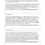 Main Idea Multiple Choice Worksheets Middle School Times Tables