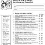 Maintenance Supervisor Checklist Building Maintenance Checklist