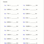 Metric Conversion Worksheets 7th Grade Measurement Worksheets Metric