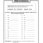 Months Of The Year Abbreviations Worksheet 5th Gettrip24