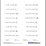 Negative Numbers For Negative Numbers Order Of Operations Parentheses