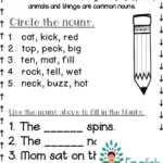 New 411 First Grade Noun Worksheets Free Firstgrade Worksheet 35 1st