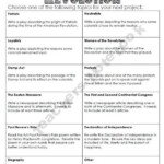 No Taxation Without Representation Worksheet Elcacerolazo