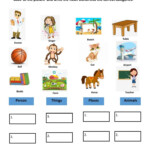 Noun Exercise For Grade 1 Nouns Worksheet Kindergarten Nouns For