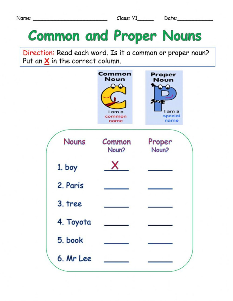Nouns Online Activity For Grade 1 You Can Do The Exercises Online Or 