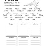 Nouns Worksheet English Unite Nouns Worksheet Proper Nouns