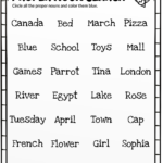 Nouns Worksheet For Grade 2