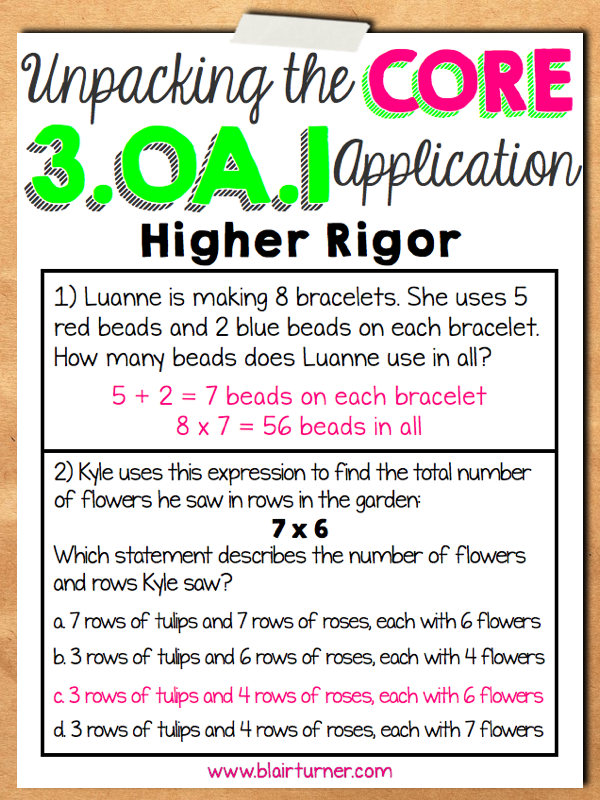 One Lesson At A Time Unpacking The Core 3 OA 1 Mastering Math Ccss 