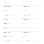 One Step Equations Worksheets 99Worksheets