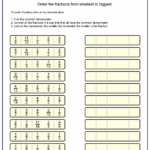 Order Fractions Worksheet Maker Ordering Fractions Fractions