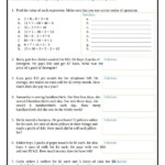 Order Of Operations Common Core Worksheets Order Of Operation Worksheets