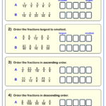 Ordering Fractions And Decimals Worksheet