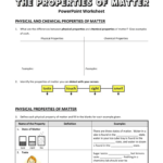 Physical Properties Of Matter Worksheet