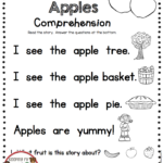 Picture Reading Worksheets For Kindergarten