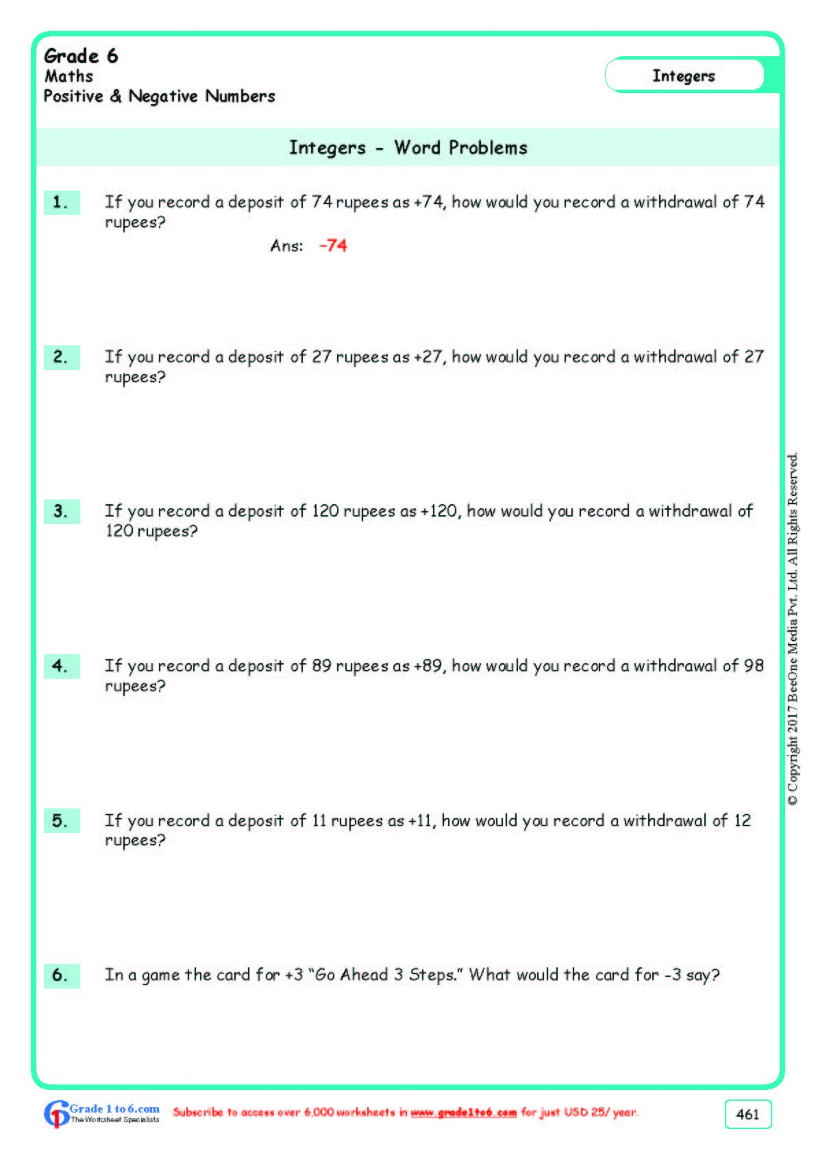 Pin On Grade 6 Math Worksheets MYP CBSE ICSE Common Core