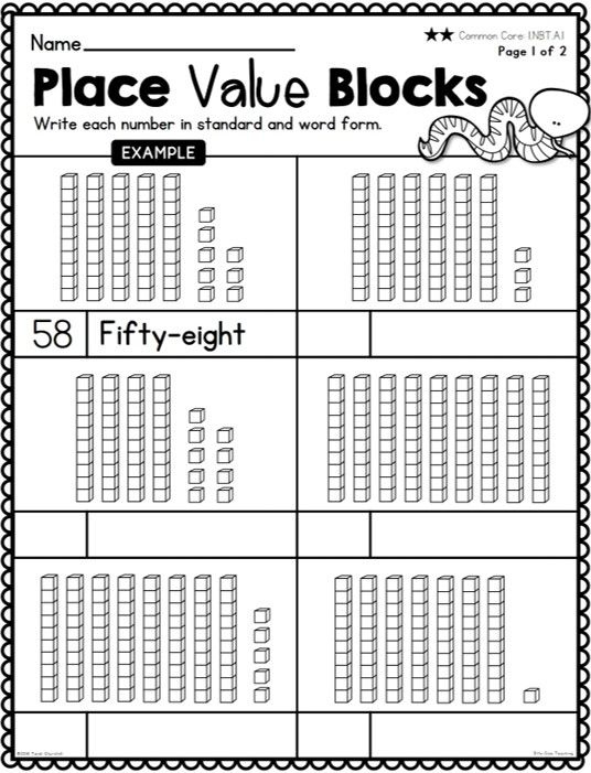 Place Value Common Core Worksheets Common Core Worksheets