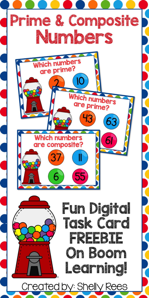 Prime And Composite Numbers Digital Task Cards Perfect For Practice 