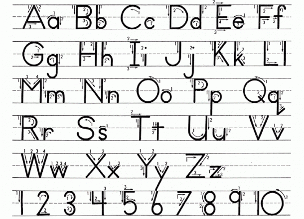 Printable 1st Grade Alphabet Writing Worksheets Printable Alphabet 