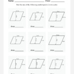 Printable Area Of Parallelogram Worksheet Teacher Stuff Pinterest