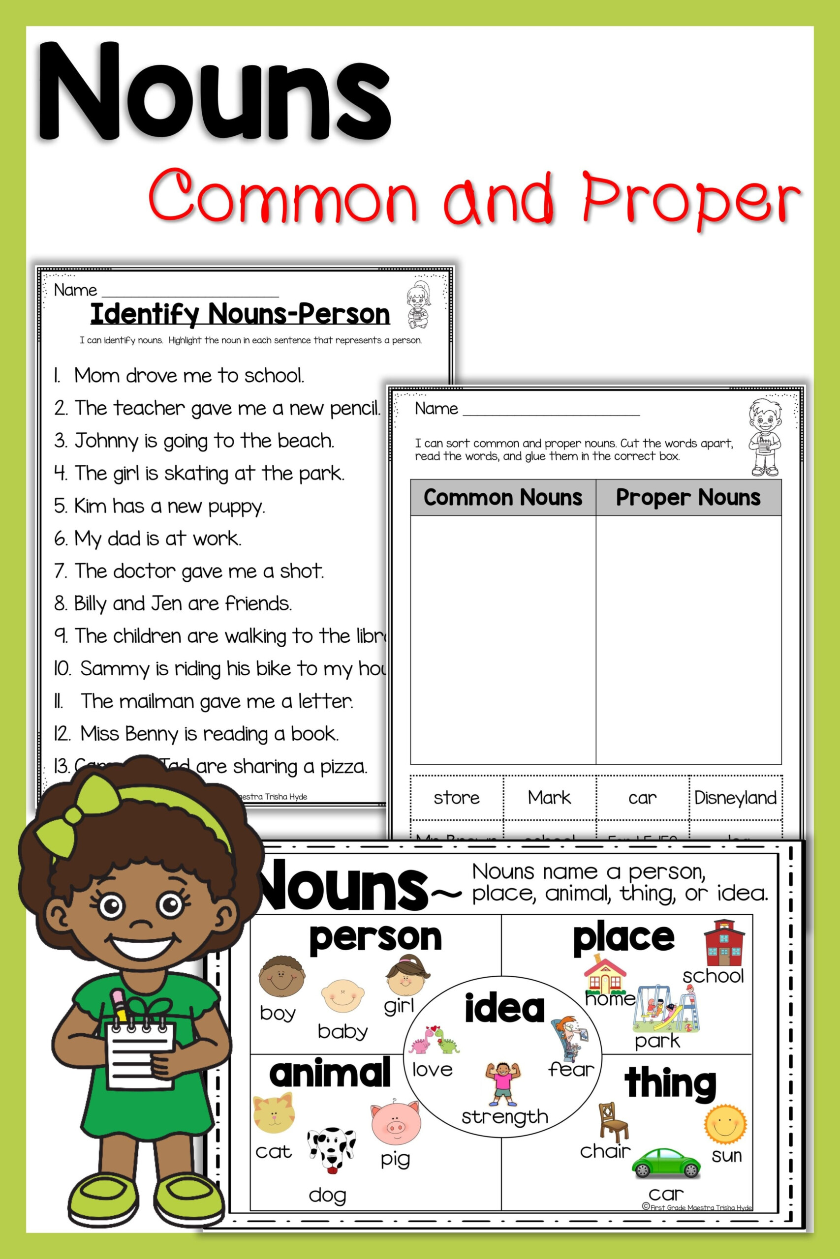 Printable Noun Worksheets Printable World Holiday