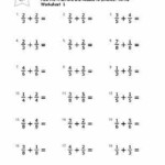 Printables Give Practice Subtracting Fractions With Common Denominators