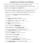 Proper And Common Nouns 2 Worksheet 10 Best Images Of Second Person