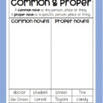 Proper And Common Nouns Nouns Worksheet Proper Nouns Worksheet