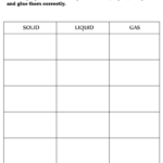 Properties Of Matter Worksheet