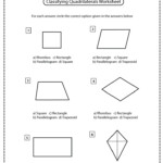 Quadrilateral Hierarchy Worksheet