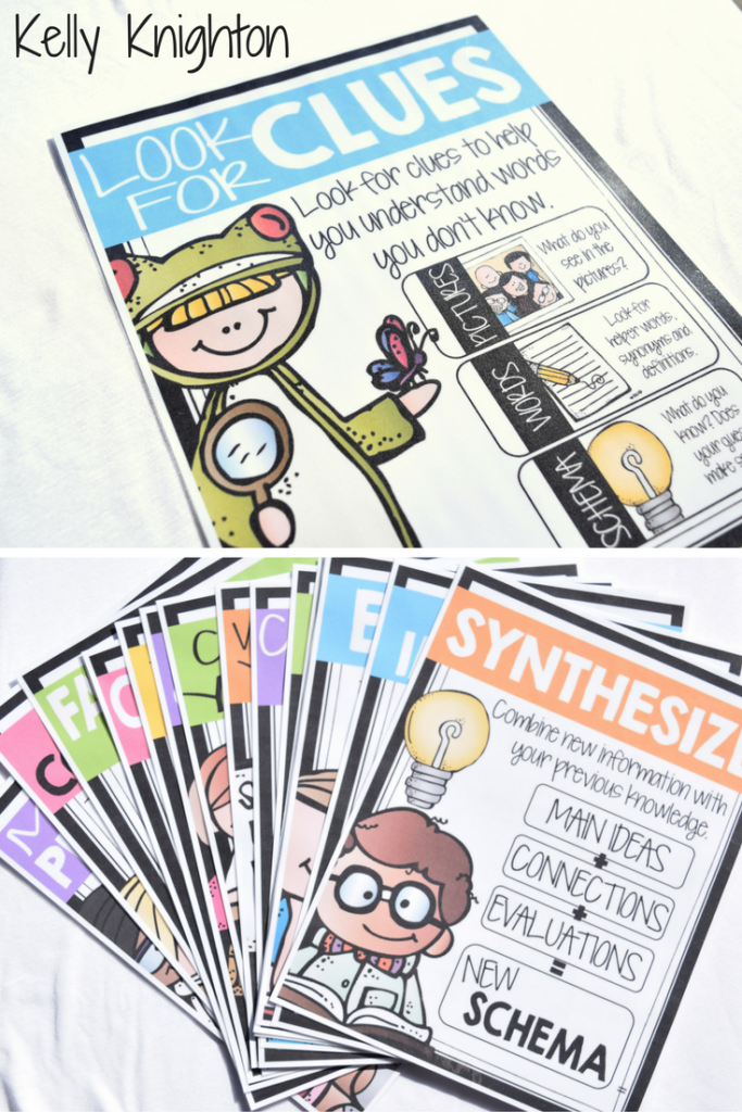Reading Comprehension And Strategy Posters And Worksheets Reading 